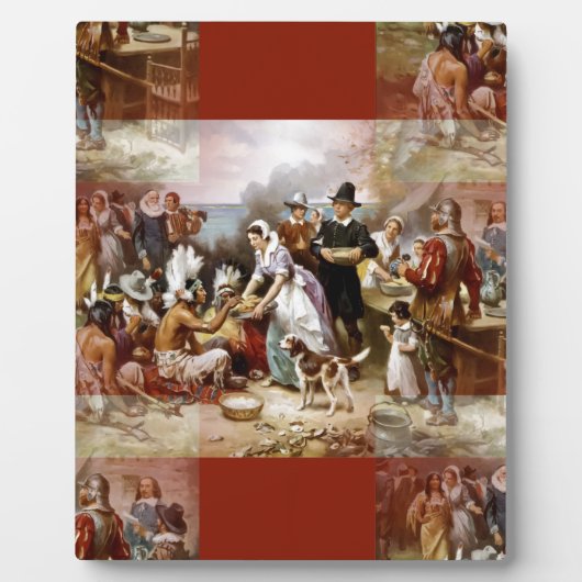 eerste Thanksgiving Fotoplaat (Voorkant)