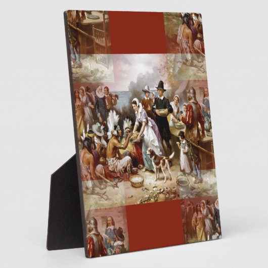 eerste Thanksgiving Fotoplaat (Zijkant)