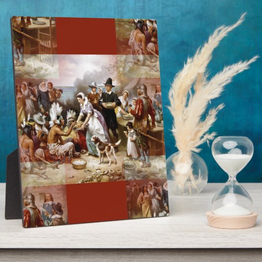 eerste Thanksgiving Fotoplaat (Zijkant)