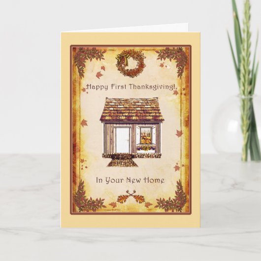 Eerste Thanksgiving in de Nieuwe Kaart van het (Voorkant)