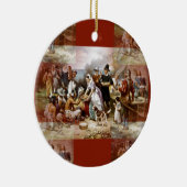 eerste Thanksgiving Keramisch Ornament (Rechts)