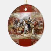 eerste Thanksgiving Keramisch Ornament (Links)
