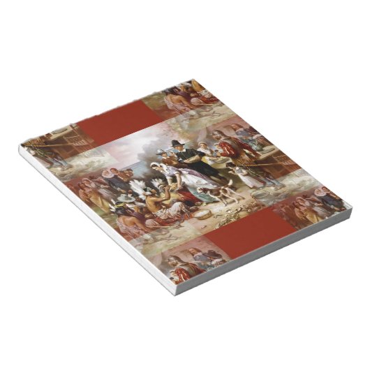 eerste Thanksgiving Notitieblok (Schuin)