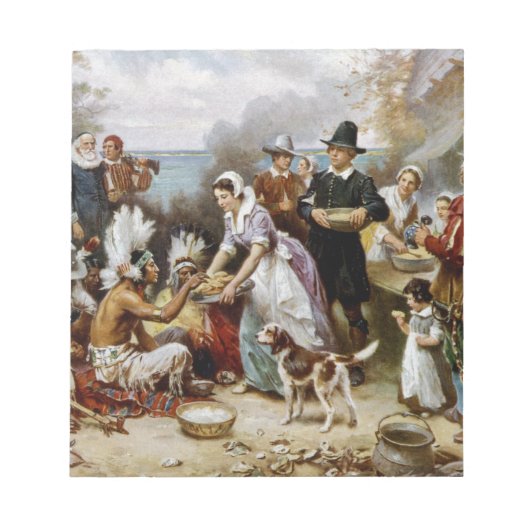 eerste Thanksgiving Notitieblok (Voorkant)