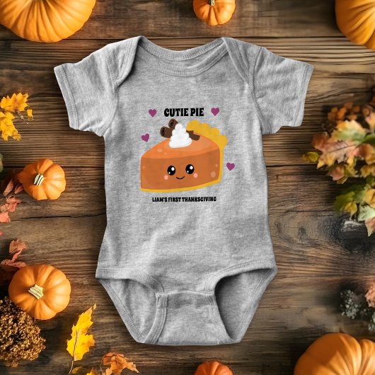 Eerste Thanksgiving Outfit - Cutie Pie  Romper