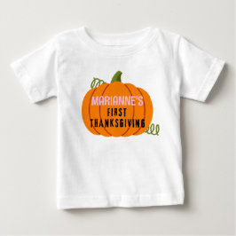Eerste Thanksgiving pompoen gepersonaliseerde naam