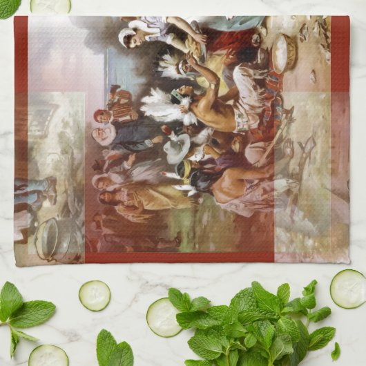 eerste Thanksgiving Theedoek (Gevouwen)