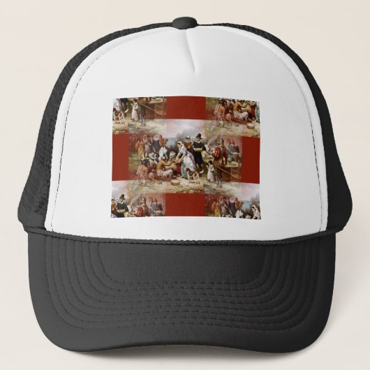 eerste Thanksgiving Trucker Pet (Voorkant)