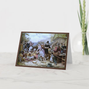 Eerste Thanksgiving van de Ferris-Thanksgiving-kaa Feestdagen Kaart