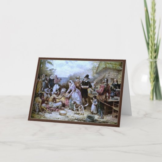 Eerste Thanksgiving van Kaart Ferris-Thanksgiving (Voorkant)