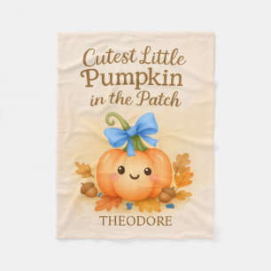 Eerste Thanksgiving voor Baby Boy met pompoen Fleece Deken