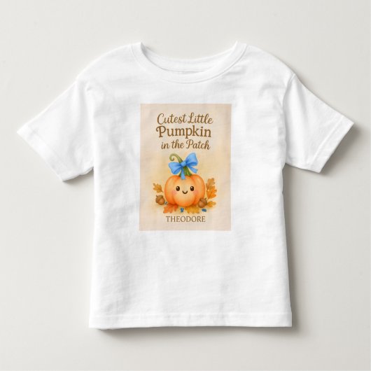 Eerste thanksgiving voor baby met pompoen kinder shirts (Voorkant)