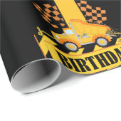 Eerste thema van de bouw van jonge jongen op Birth Cadeaupapier (Rol Hoek)