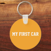 Eerste thuis gingham patroon sleutelhanger (Achterkant)