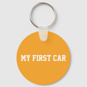 Eerste thuis gingham patroon sleutelhanger