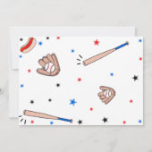 Eerste thuisrun Baseball op Birthday Kaart (Achterkant)