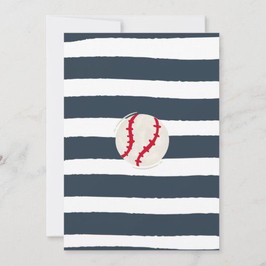 Eerste thuisrun Baseball op Birthday Kaart (Achterkant)