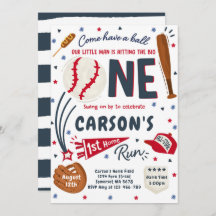 Eerste thuisrun Baseball op Birthday