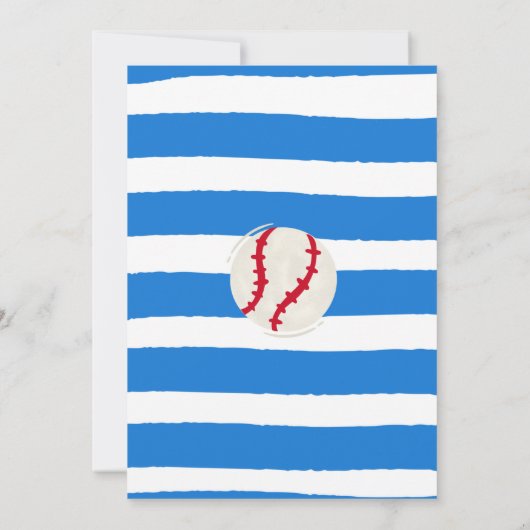 Eerste thuisrun Baseball op Birthday Kaart (Achterkant)