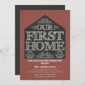 Eerste thuiswoningopwarming kaart (Voorkant / Achterkant)