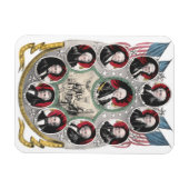 Eerste tien Presidenten van de Verenigde Staten Magneet (Horizontaal)