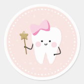 Eerste tienermeisje roze decoratieve sticker (Voorkant)