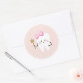 Eerste tienermeisje roze decoratieve sticker (Envelop)