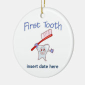 Eerste Tooth Keramisch Ornament (Links)
