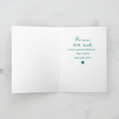 Eerste Tooth Stars bij nacht Gefeliciteerd Kaart (Binnen)