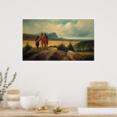 Eerste trein (0583B) Poster (Keuken)