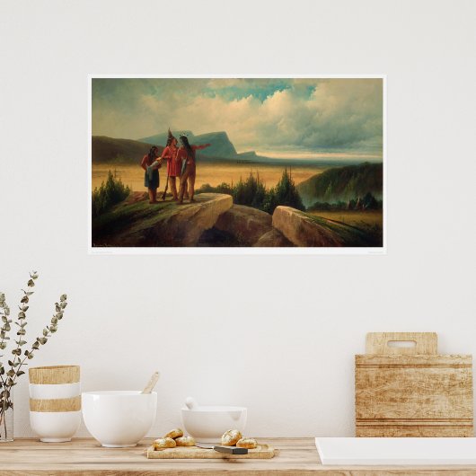 Eerste trein (0583B) Poster (Keuken)