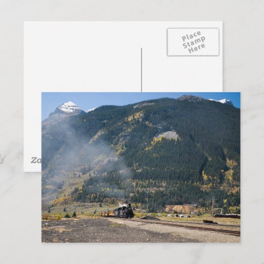 Eerste trein briefkaart (Voorkant / Achterkant)