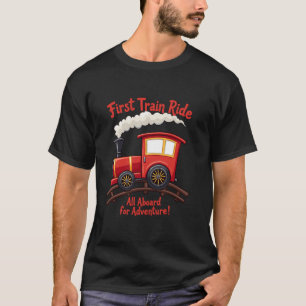 Eerste treinrit Spoorwegavontuur Schitterende reis T-shirt