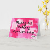 Eerste trouwdag kaart (Gele Bloem)