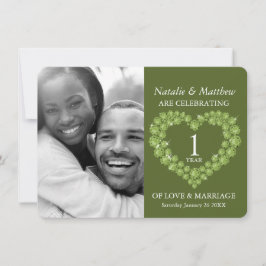 Eerste trouwdag Peridot groene foto  Kaart