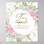Eerste trouwdag Tijdcapsule Bord Bruidsfeest Poster (Voorkant)
