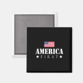 Eerste Trump 2024 America First Magneet (Voorkant / Achterkant)