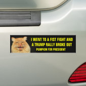 Eerste Trump-wedstrijd pompoen voor President Bumpersticker (Op auto)