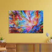 "Eerste tuin" creatie verhaal serie Canvas Afdruk (Insitu (Woonkamer))