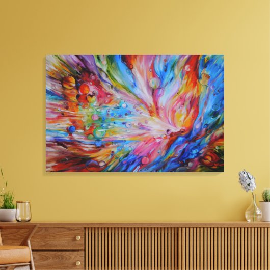 "Eerste tuin" creatie verhaal serie Canvas Afdruk (Insitu (Woonkamer))