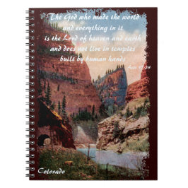 Eerste Tunnel Railroad Christelijk Notitieboek