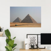 Eerste twee Pyramides van Giza Poster (Thuiskantoor)