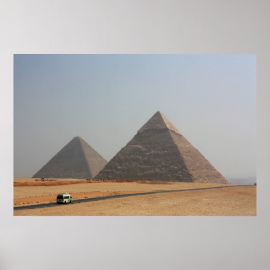 Eerste twee Pyramides van Giza Poster (Voorkant)