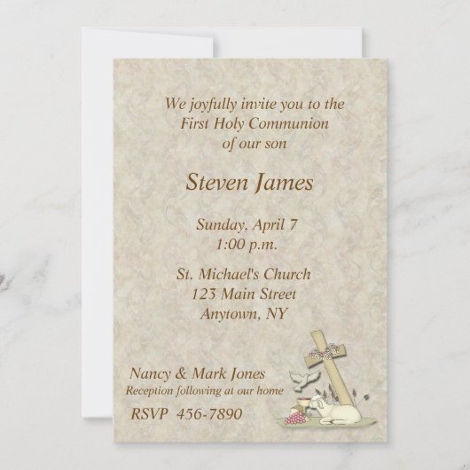 Eerste uitnodiging Lamb (Voorkant)