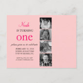 Eerste uitnodiging op de foto van Birthday (Achterkant)