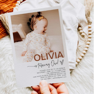 Eerste uitnodiging op de foto van Birthday