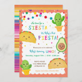 Eerste uitnodiging op feestdag met taco (Voorkant / Achterkant)