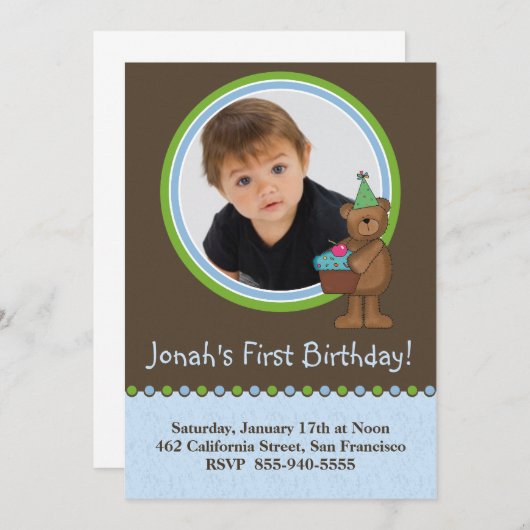 Eerste uitnodiging op zaterdag (Voorkant / Achterkant)