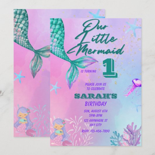 Eerste uitnodiging op zaterdag (Voorkant / Achterkant)