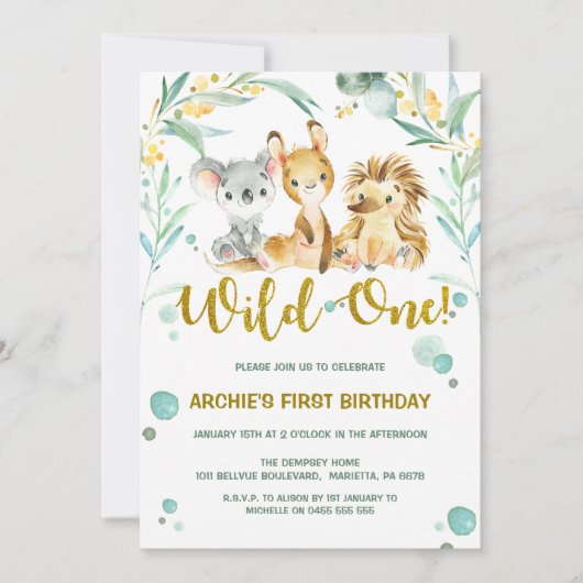 Eerste uitnodiging op zaterdag | Australische Stru (Voorkant)